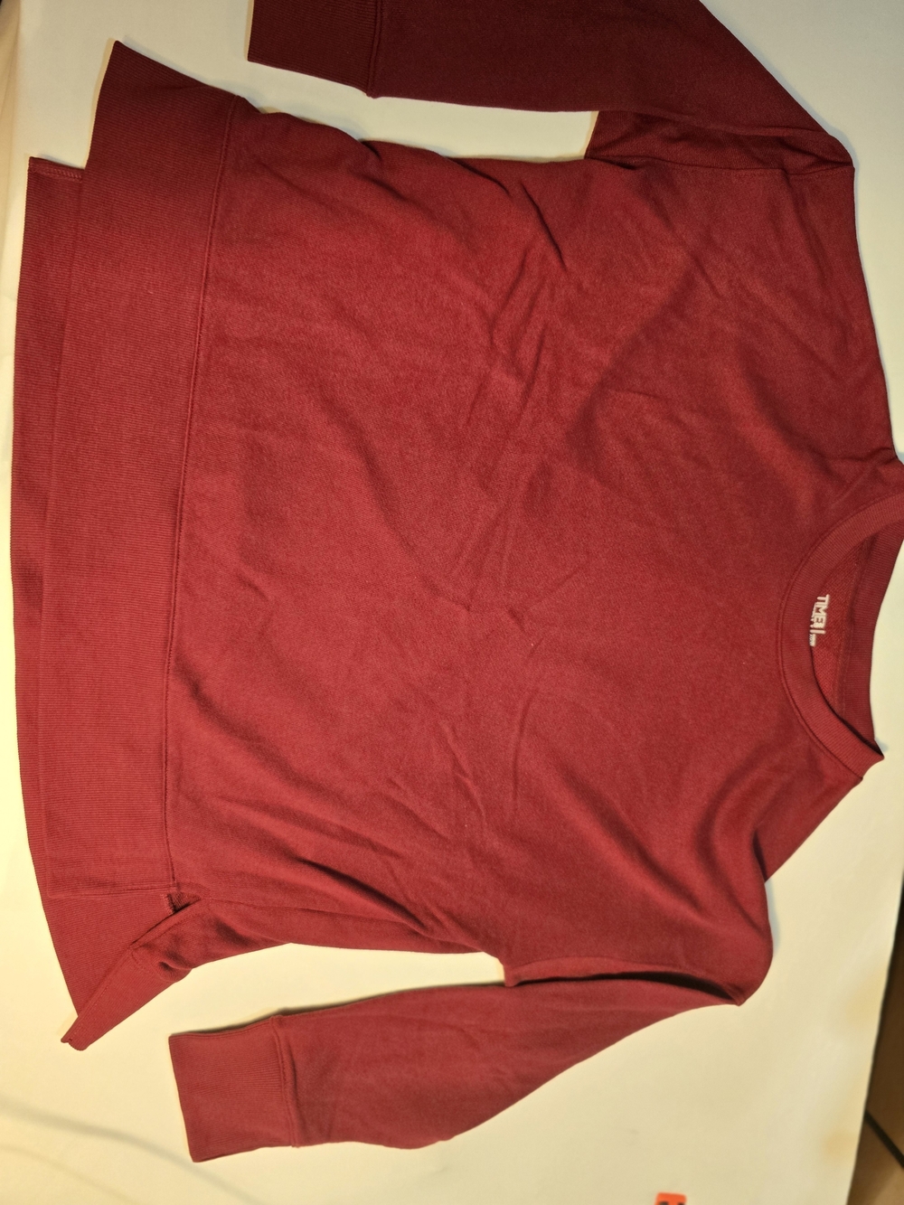 Time and Tru Red Crewneck Sweater